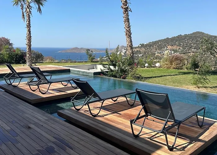 Toscana Yalikavak Sonsuz Havuz Lueks Villada Tatil فيلة *