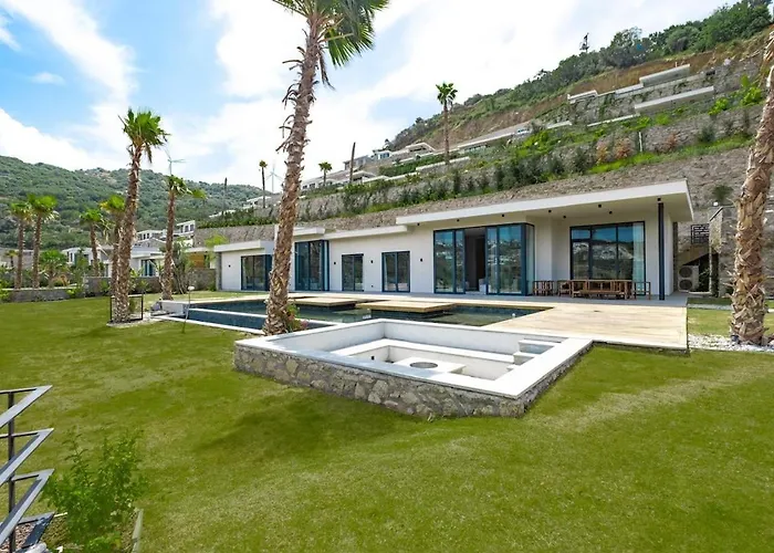 Toscana Yalikavak Sonsuz Havuz Lueks Villada Tatil بودروم