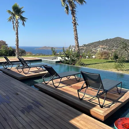 Toscana Yalikavak Sonsuz Havuz Lueks Villada Tatil Willa *